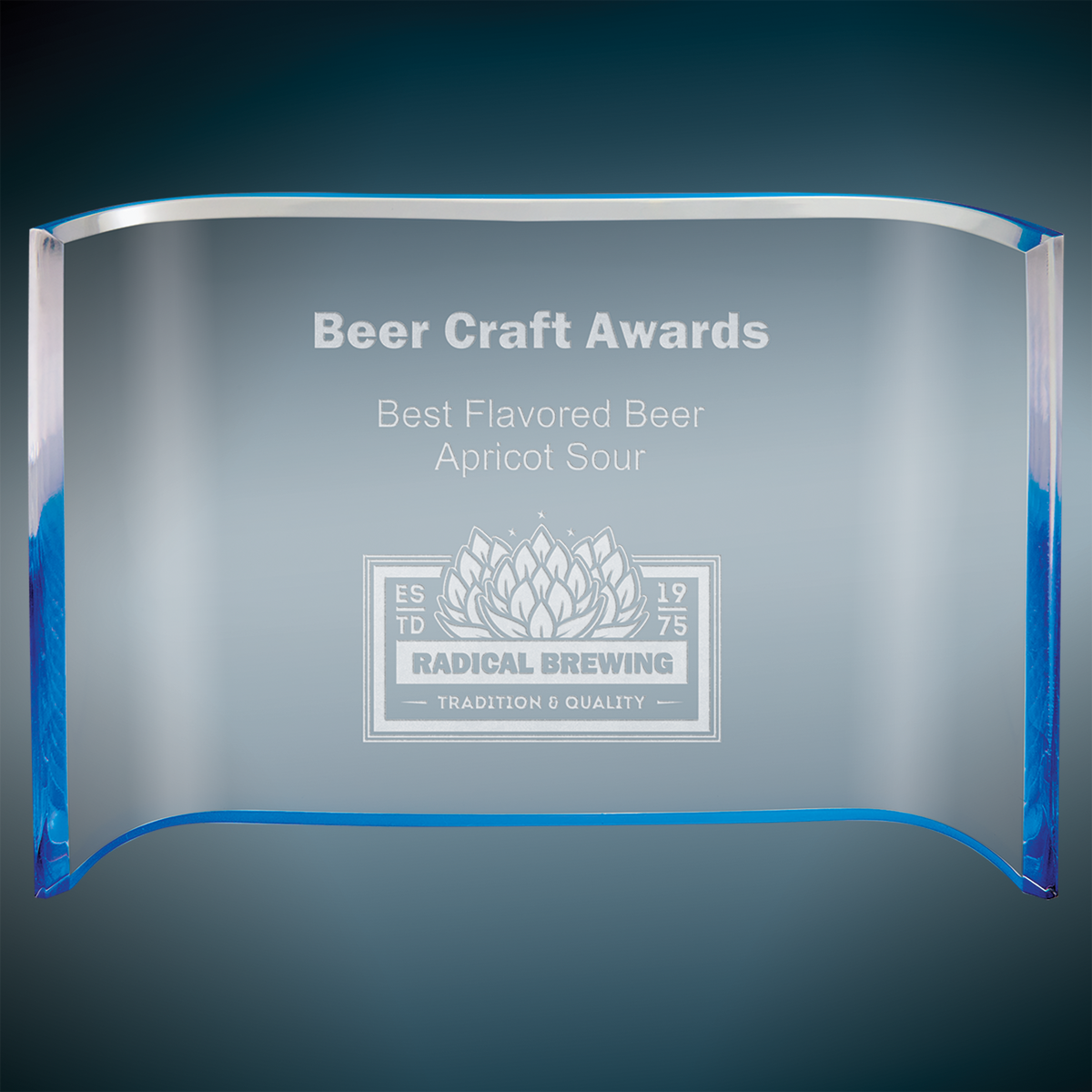 Color Crescent Acrylic - Custom Engraved Award