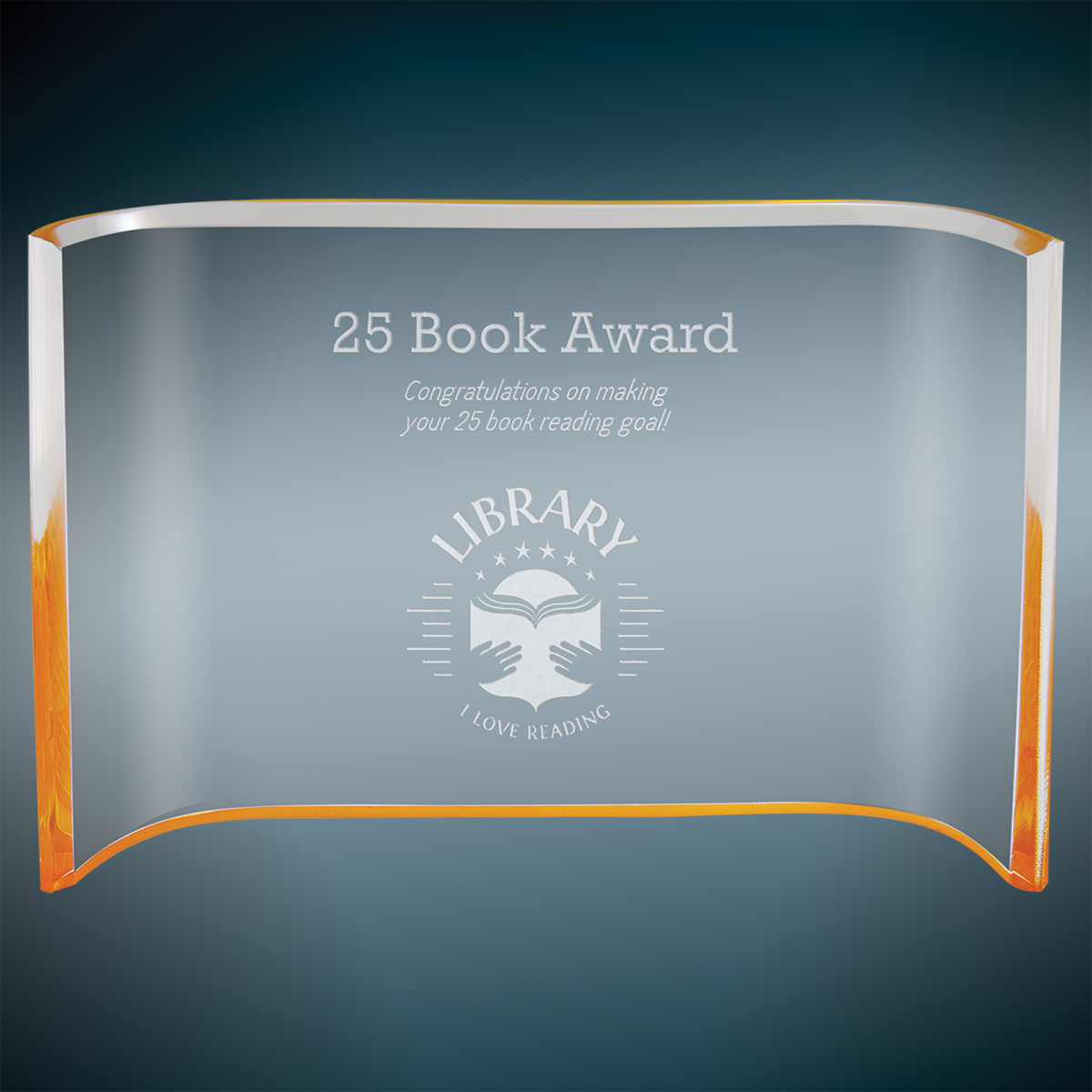 Color Crescent Acrylic - Custom Engraved Award