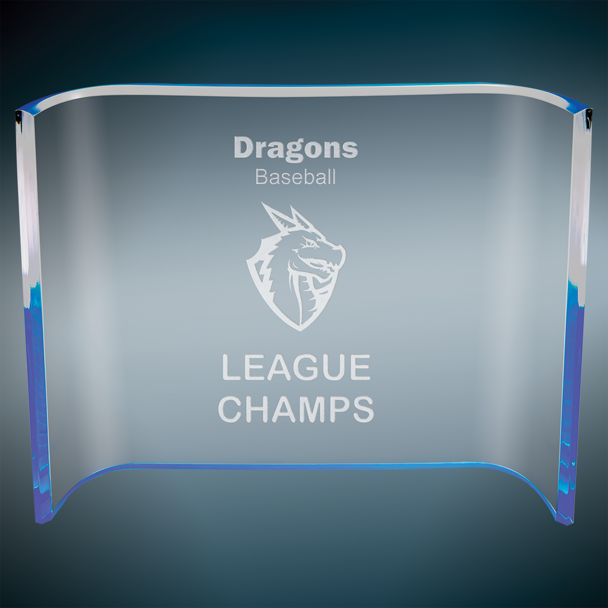 Color Crescent Acrylic - Custom Engraved Award