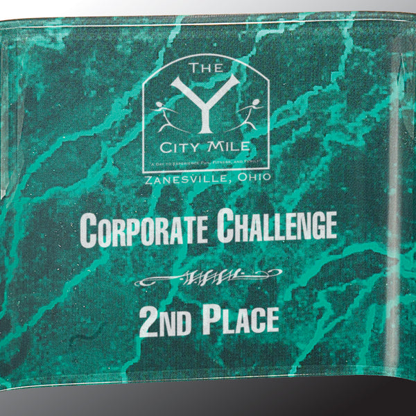 Marble Crescent Acrylic - Custom Engraved Award