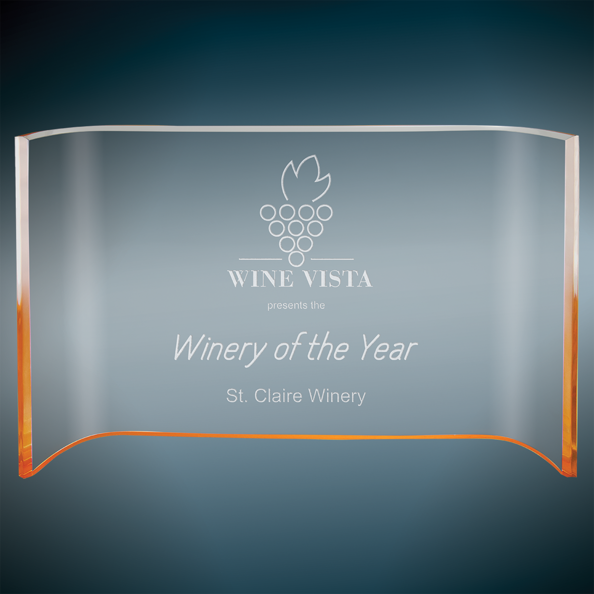 Color Crescent Acrylic - Custom Engraved Award