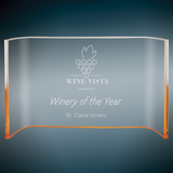 Color Crescent Acrylic - Custom Engraved Award