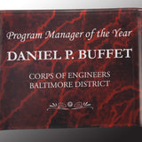 Marble Crescent Acrylic - Custom Engraved Award