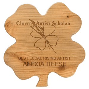Alder Clover Plaque - Custom Engraved Plaque
