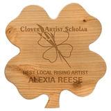 Alder Clover Plaque - Custom Engraved Plaque