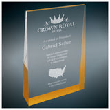 Gold Wedge Acrylic - Custom Engraved Award
