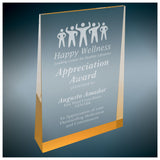 Gold Wedge Acrylic - Custom Engraved Award