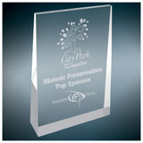 Clear Wedge Acrylic - Custom Engraved Award
