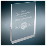 Clear Wedge Acrylic - Custom Engraved Award