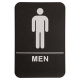 Black-White Men Accessible Restroom Sign - ADA Compliant Sign