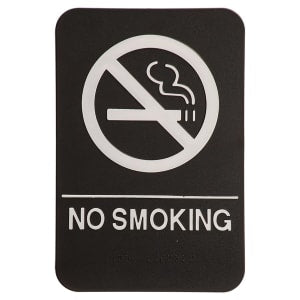 Black-White No Smoking ADA Sign - ADA Compliant Sign