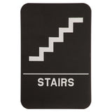 Black-White Stairs ADA Sign - ADA Compliant Sign