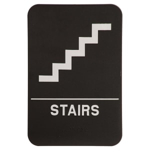 Black-White Stairs ADA Sign - ADA Compliant Sign
