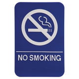 Blue-White No Smoking ADA Sign - ADA Compliant Sign