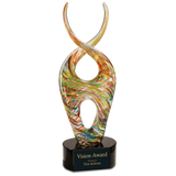 Color Twist Art Glass - Laser Engraved Drinkware