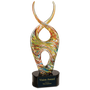Color Twist Art Glass - Laser Engraved Drinkware