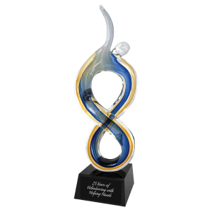 Solo Figure Rising - Custom Engraved Award