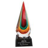 Faceted Rain Drop - Custom Engraved Award