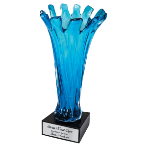 Cup Art Glass Sculpture - Laser Engraved Drinkware