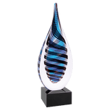 Blue, & Twisted Rain Drop - Custom Engraved Award