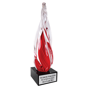 Twisted Spire with Base - Custom Engraved Award