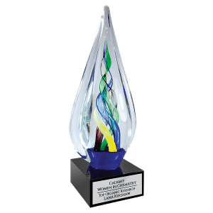 Infinity Twist Glass with Base - Laser Engraved Drinkware