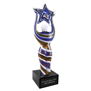 Glass Figure with and Base - Laser Engraved Drinkware