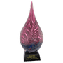 A 16 1/2" Multi- Hollow Raindrop Art Glass