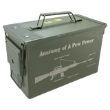 A 50 Caliber Army Surplus Steel Ammo Can
