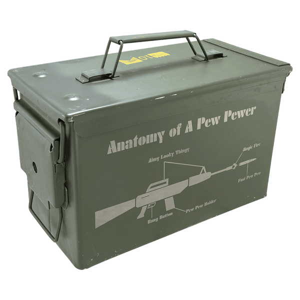 A 50 Caliber Army Surplus Steel Ammo Can