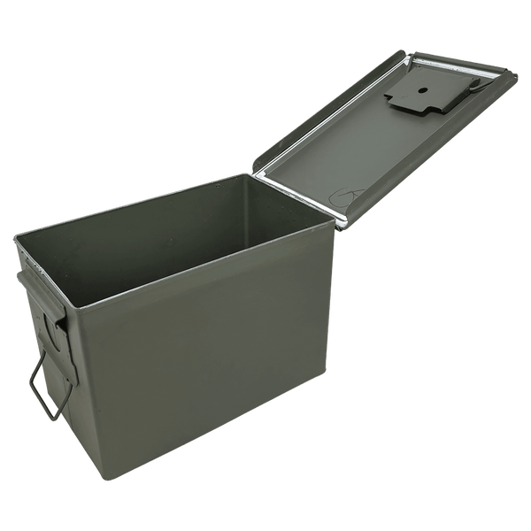 Fat 50 Caliber Army Surplus Steel Ammo Can