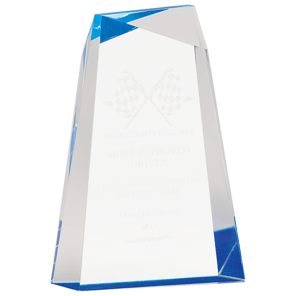 Facet Wedge Acrylic - Laser Engraved Gift
