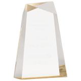 Facet Wedge Acrylic - Laser Engraved Gift