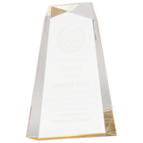 Facet Wedge Acrylic - Laser Engraved Gift