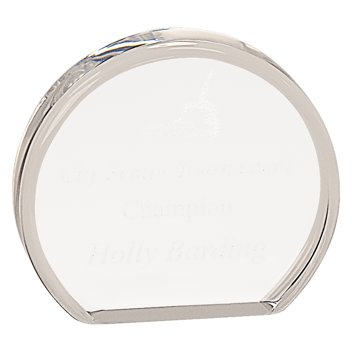 Clear Round Acrylic - Laser Engraved Gift