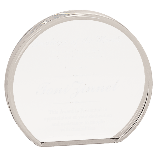 Clear Round Acrylic - Laser Engraved Gift