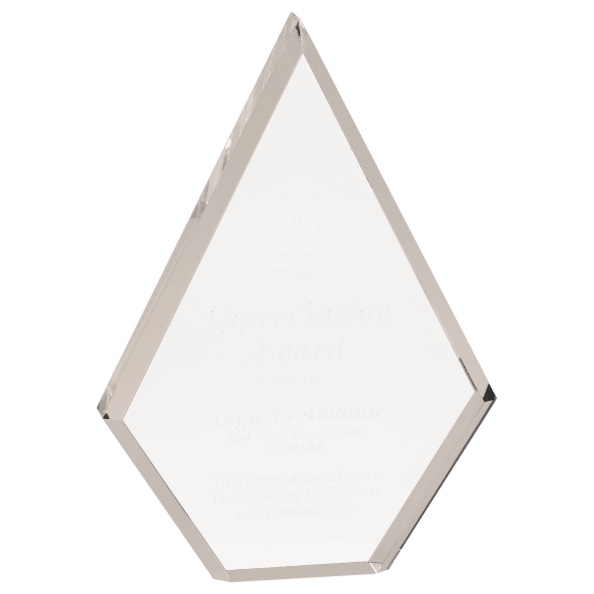Clear Diamond Acrylic - Laser Engraved Gift