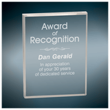 Beveled Clear Rectangle Acrylic - Laser Engraved Gift