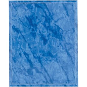 Blue Marble Finish Designer Plaque - Custom Engraved Plaque