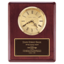 Piano Finish Clock, Waterfall Bezel w/Glass Lens, Gold Dial - Laser Engraved Drinkware