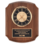 Walnut Quartz Clock, Brass Diamond Spun Bezel, Glass Lens, & Gold Dial - Laser Engraved Drinkware