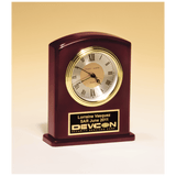 High Gloss Finish Clock, Diamond Spun Dial, 3 Hand Movement - Laser Engraved Corporate Gift