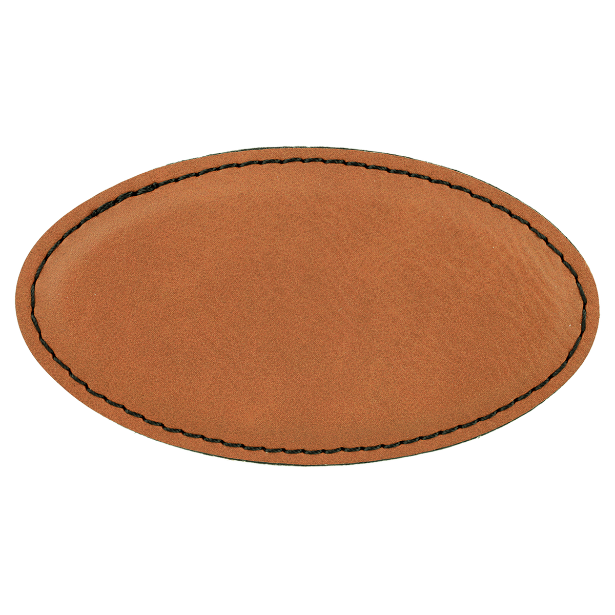 Rawhide with Black Engraving Oval Badge with Magnet 3.25x1.75 - Laser Engraved Badge