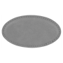 Gray with Black Engraving Oval Badge with Magnet 3.25x1.75 - Laser Engraved Badge