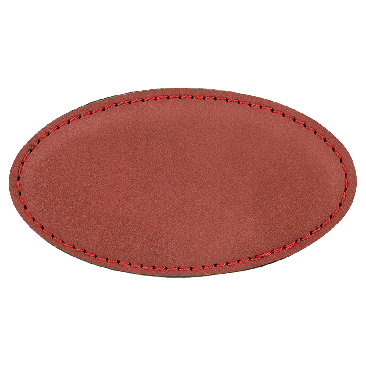 Rose with Black Engraving Oval Badge with Magnet 3.25x1.75 - Laser Engraved Badge