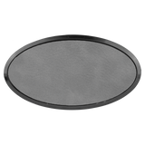 Gray with Black Engraving Oval Badge & Frame - Laser Engraved Badge