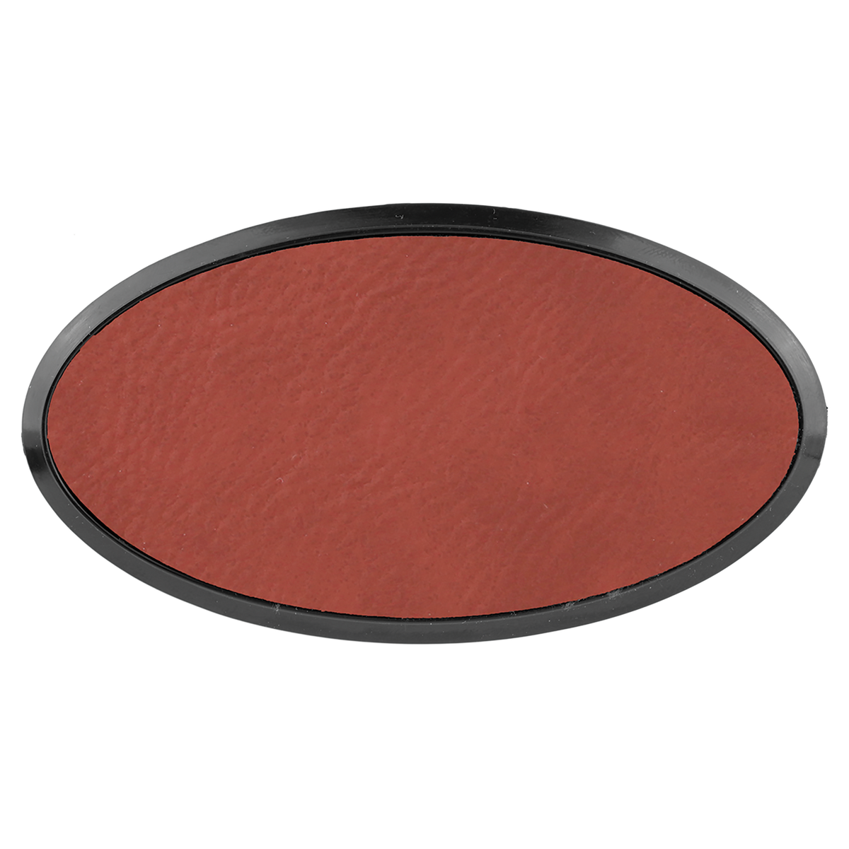 Rose with Black Engraving Oval Badge & Frame - Laser Engraved Badge