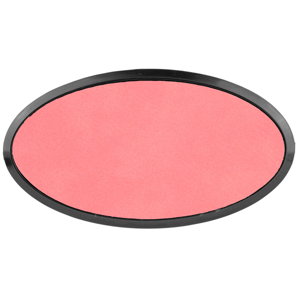 Pink with Black Engraving Oval Badge & Frame - Laser Engraved Badge