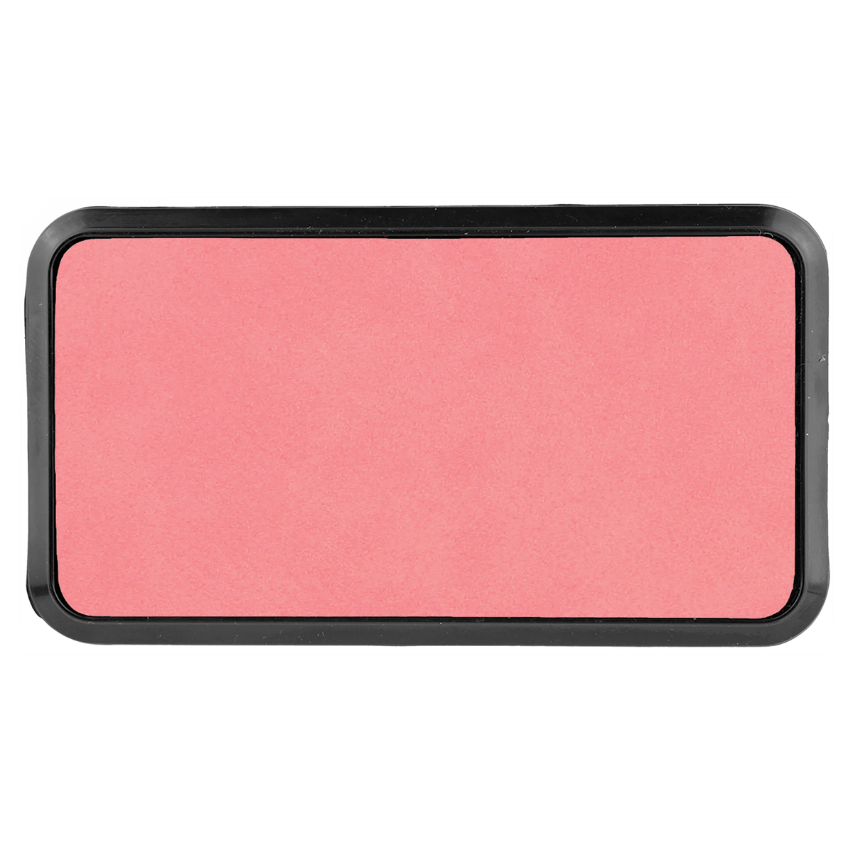 Pink with Black Engraving Round Corner Badge & Frame 3x1.5 - Laser Engraved Badge