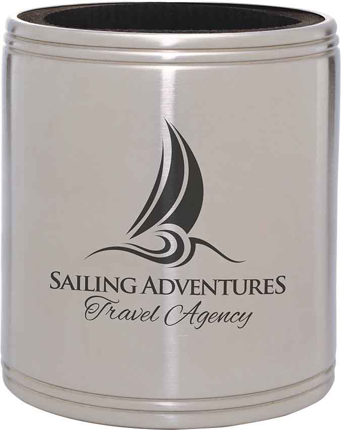 Stainless Steel Insulated Beverage Holder - Laser Engraved Drinkware